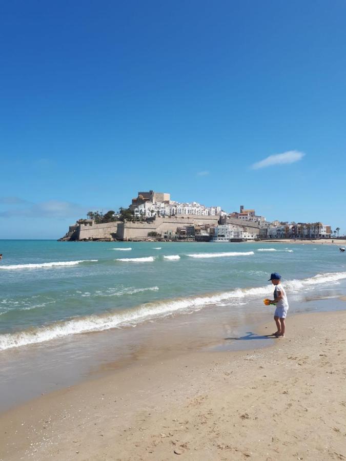 Charmant Appartement Avec Vue Sur Le Chateau De Peniscola Luaran gambar